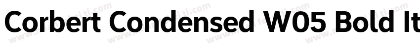 Corbert Condensed W05 Bold It字体转换